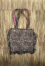 Ibiza tas - panterprint bruin