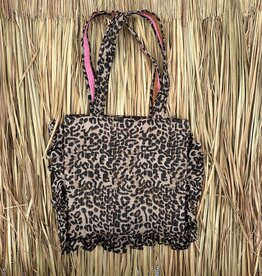 Ibiza tas - panterprint bruin