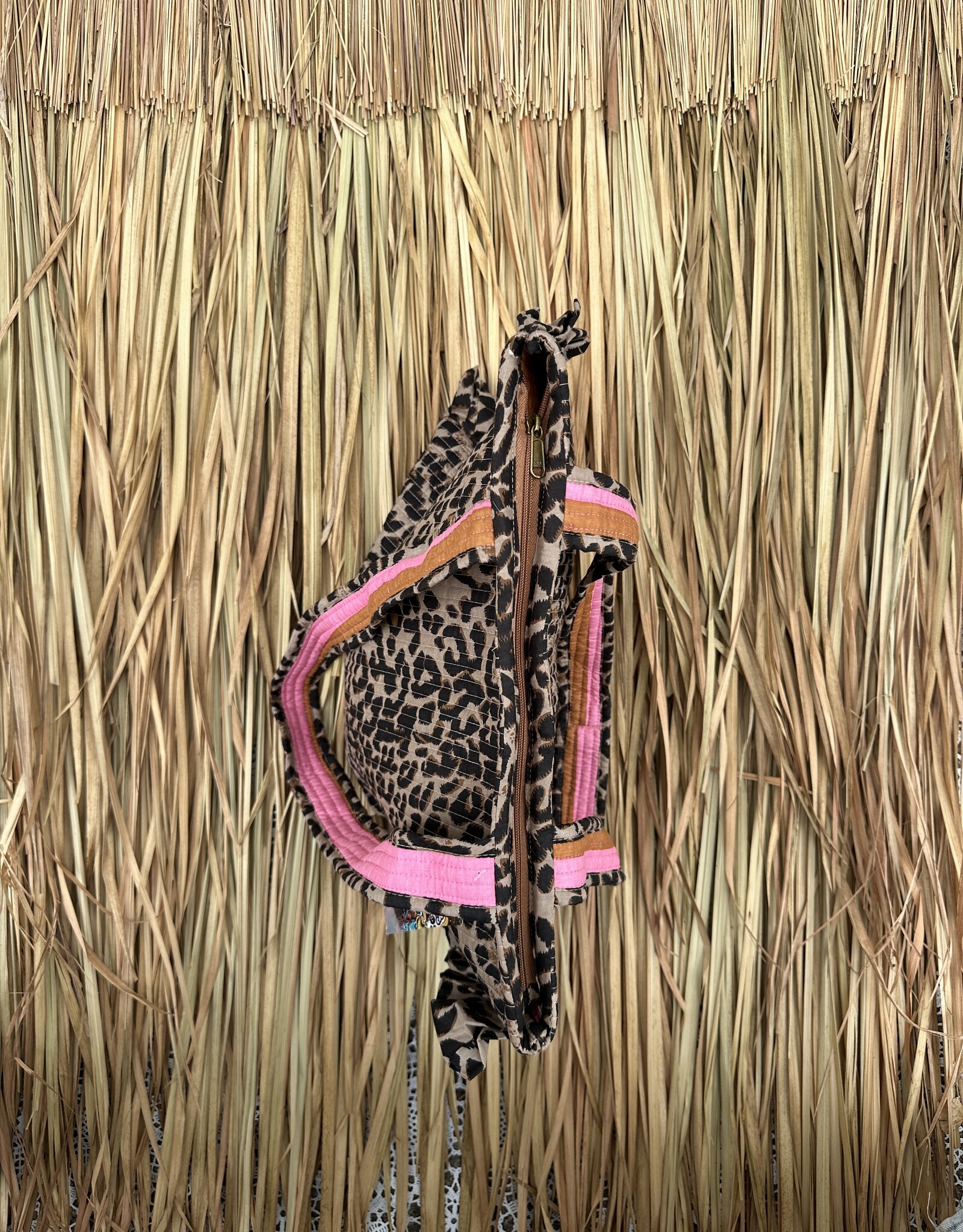Ibiza tas - panterprint bruin