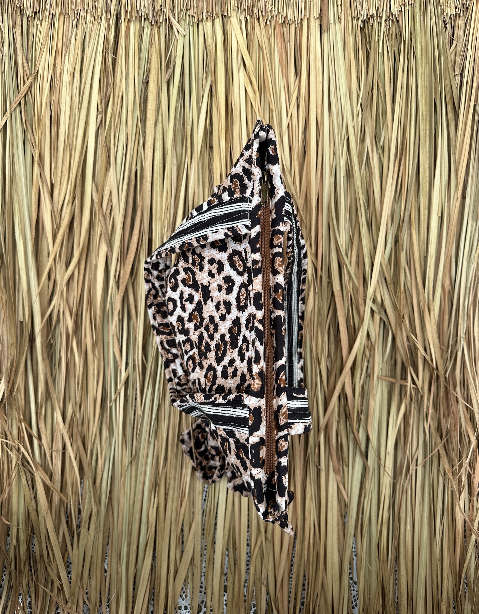 Ibiza tas - panterprint creme