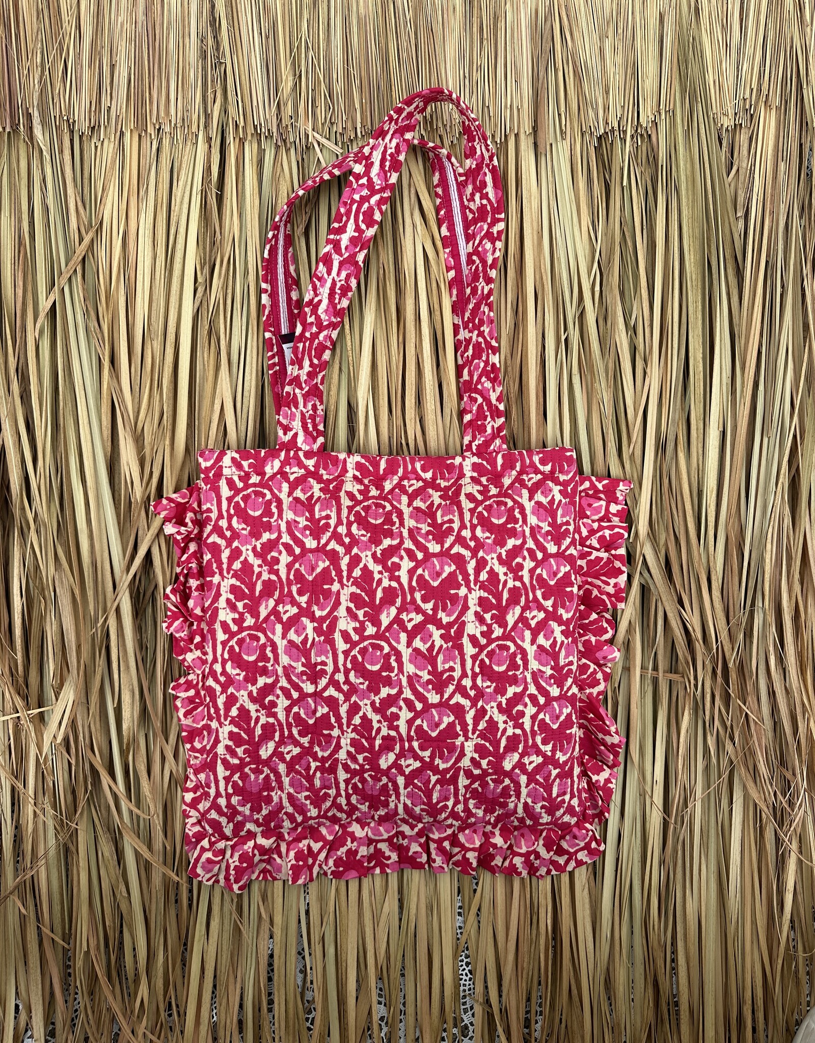 Ibiza tas - roze/creme