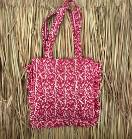 Ibiza tas - roze/creme