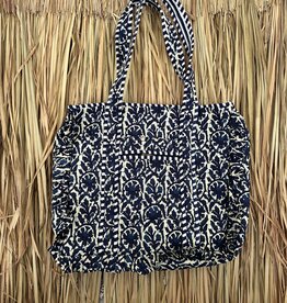 Ibiza shopper - blauw/creme