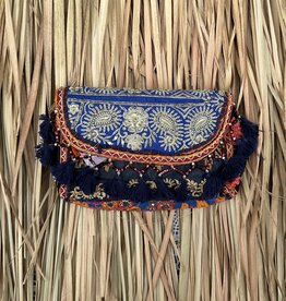 Ibiza tasje klein - donkerblauw