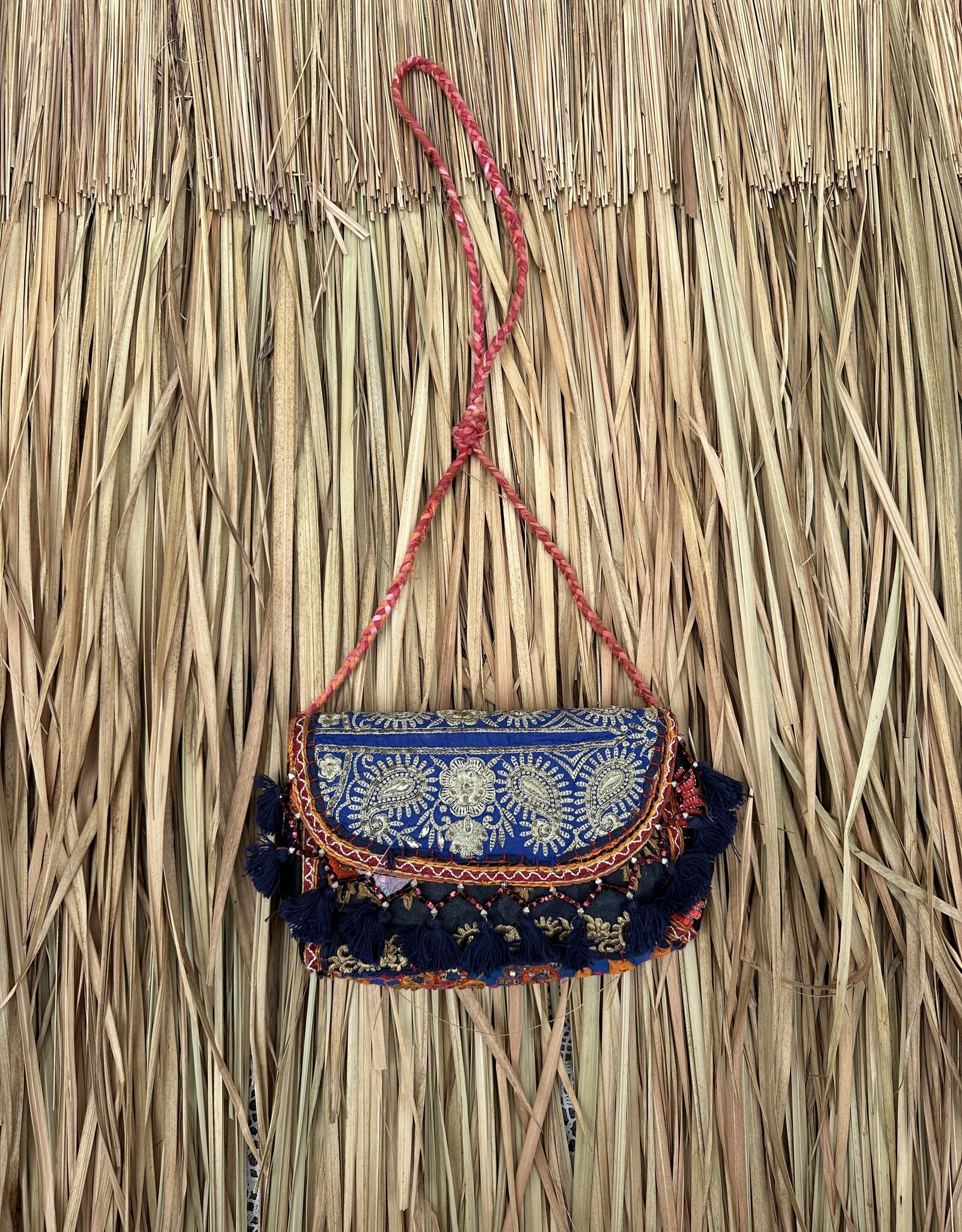 Ibiza tasje klein - donkerblauw