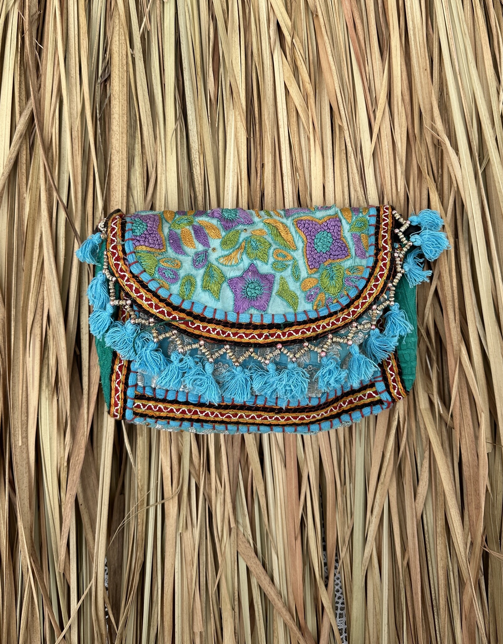 Ibiza tasje klein - felblauw