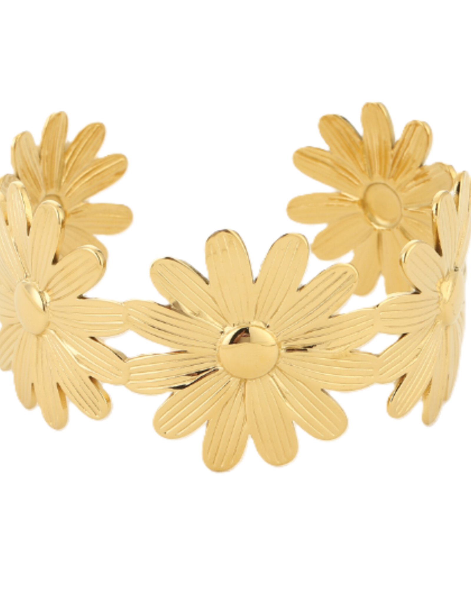 Bangle armband madelief - goud