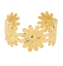 Bangle armband madelief - goud
