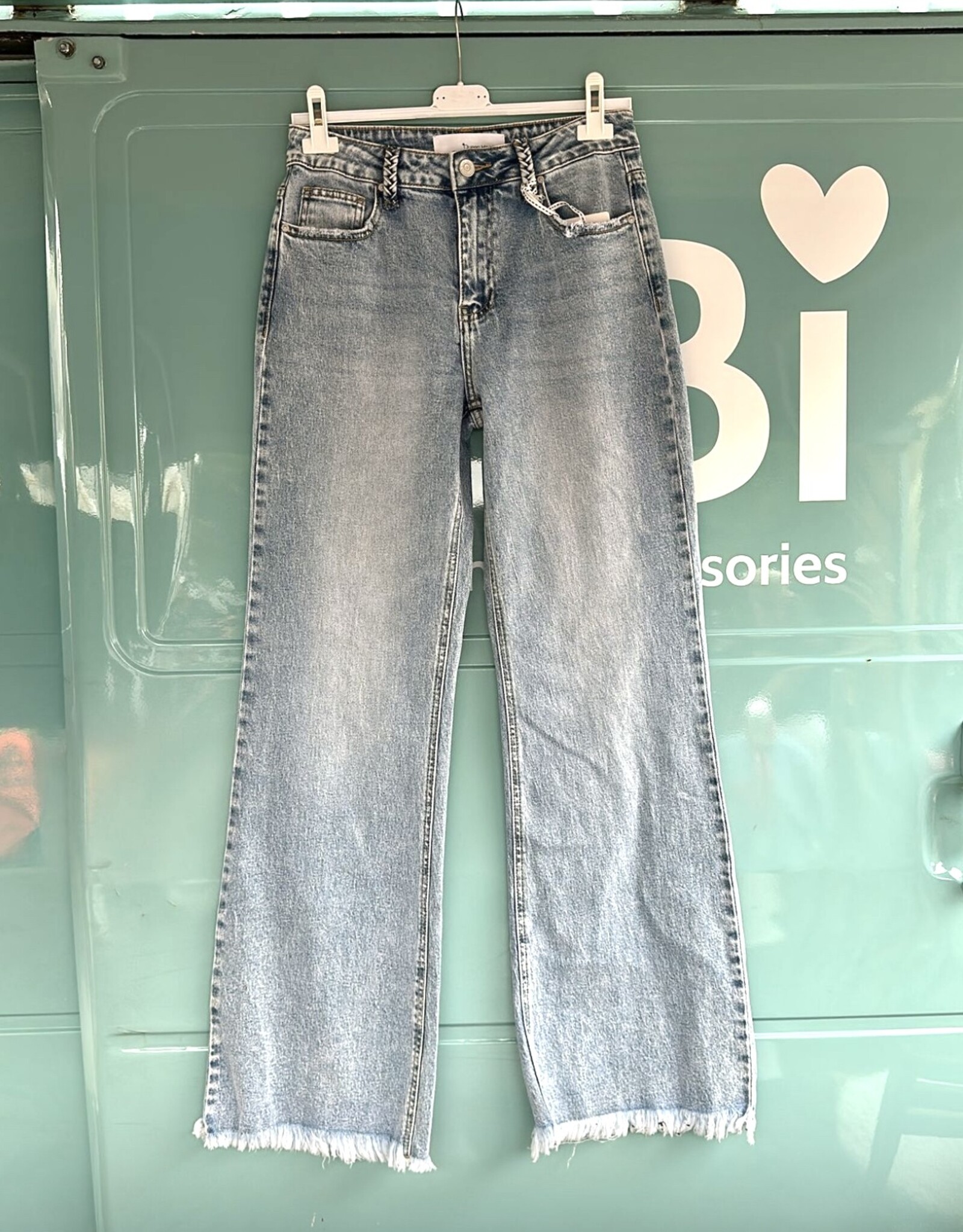 Jeans franjes