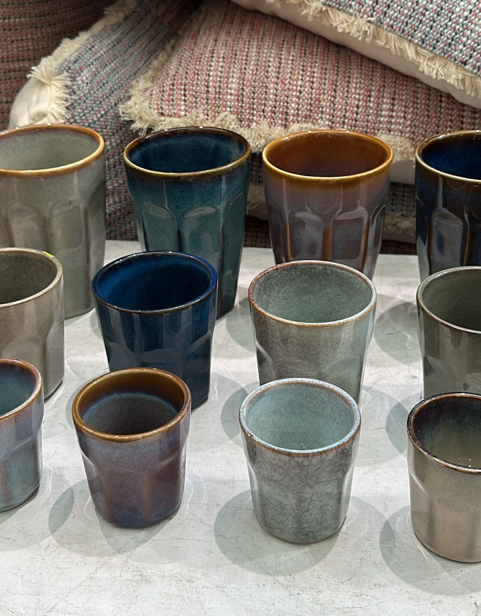 Espresso mokjes  set van vier - nieuw