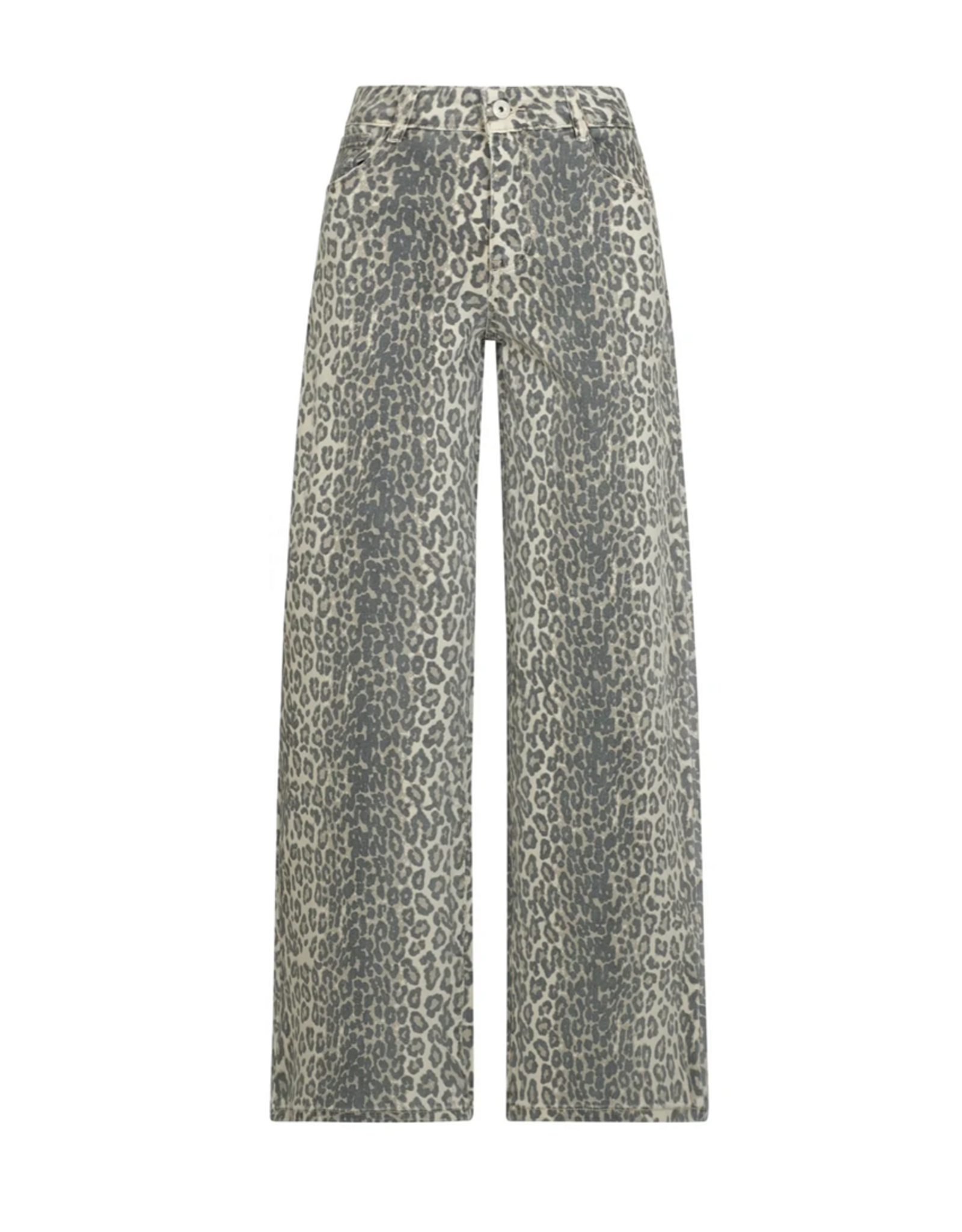 Wide leg jeans panterprint - extra lang
