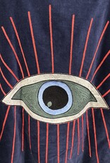 Suzani velvet jasje – donkerblauw oog