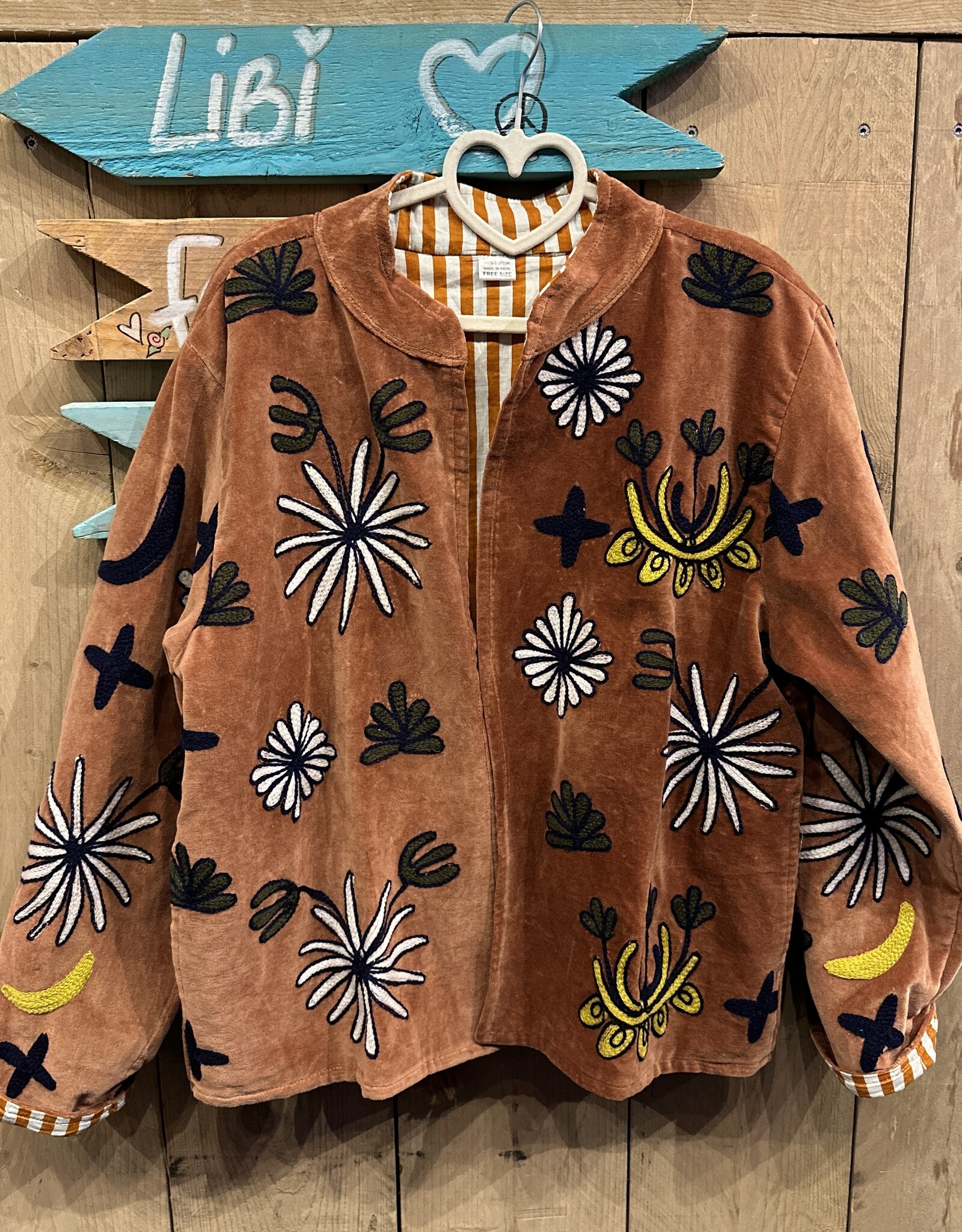 Suzani velvet jasje – camel panters