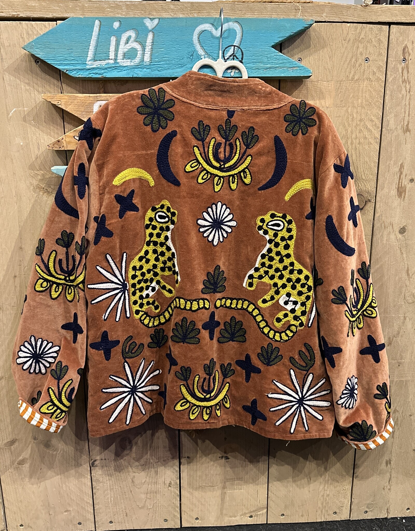 Suzani velvet jasje – camel panters