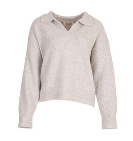 Trui v-hals - lichtgrijs