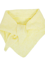 Driehoekig sjaaltje gebreid - geel