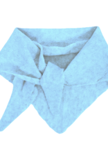 Driehoekig sjaaltje gebreid - blauw
