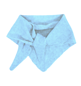 Driehoekig sjaaltje gebreid - blauw