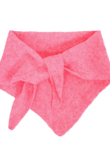 Driehoekig sjaaltje gebreid - roze