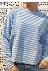 Gestreept shirt - lichtblauw/blauw