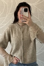 Kanten top Kaya - beige