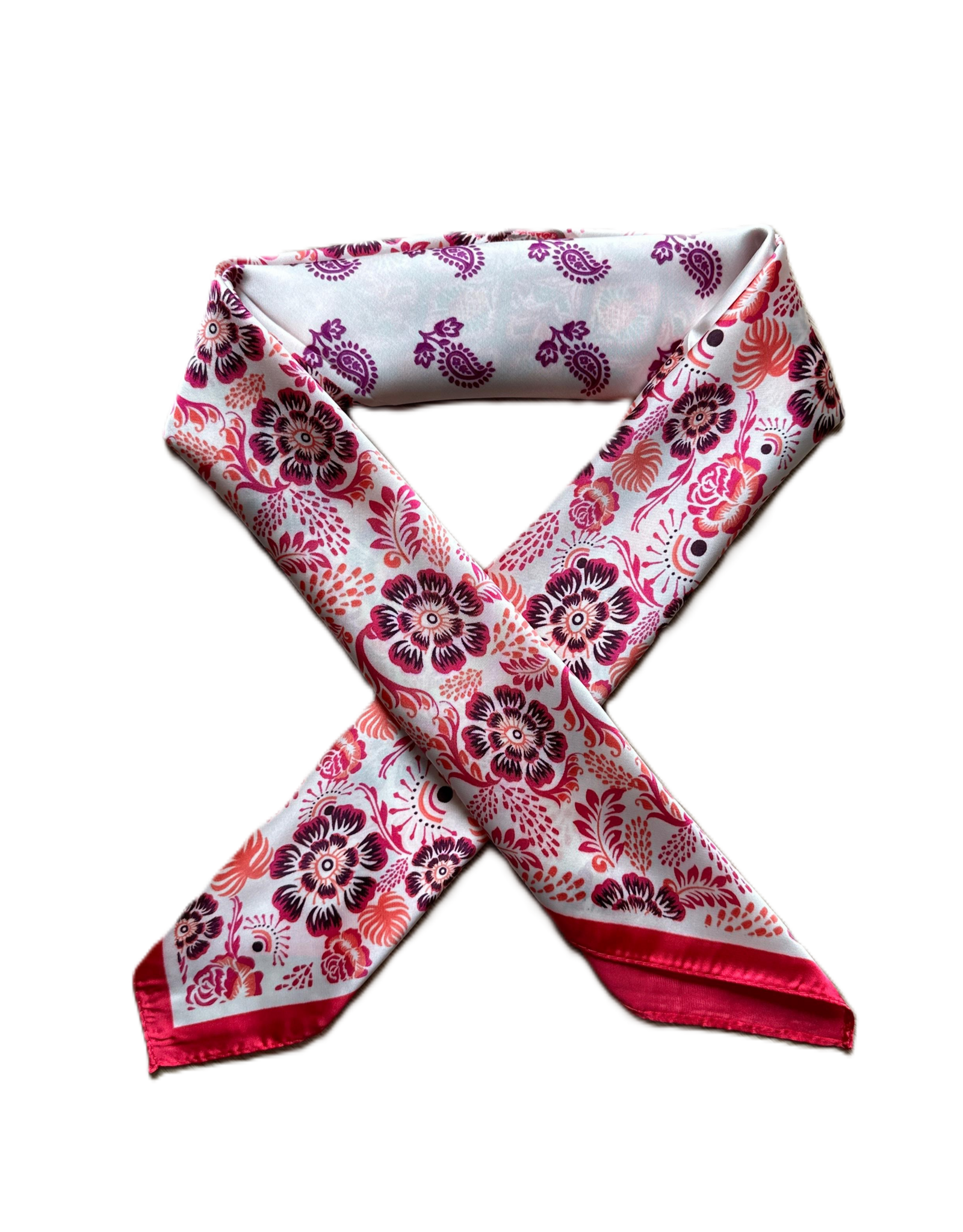 Sjaaltje bloemen - roze