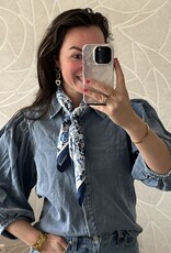 Denim blouse - blauw