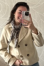 Jas met knopen - beige