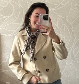 Jas met knopen - beige