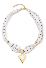 Ketting hartje polkadot