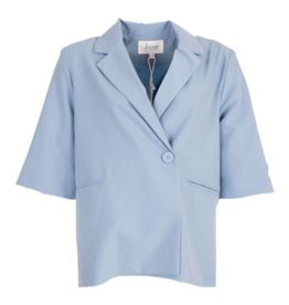 Blazer korte mouw blauw