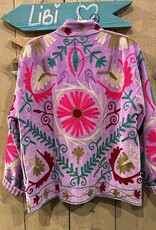 Suzani velvet jasje – lila bloemen