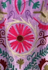 Suzani velvet jasje – lila bloemen