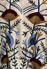 Suzani velvet jasje – ecru bloemen