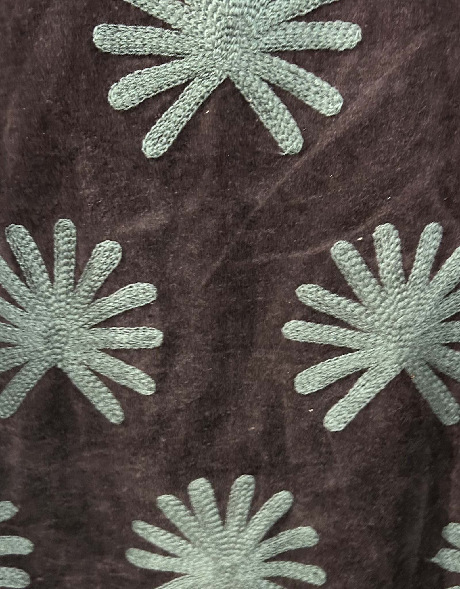 Suzani velvet jasje – grijs blauw