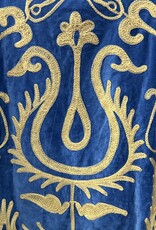 Suzani velvet jasje – blauw beige