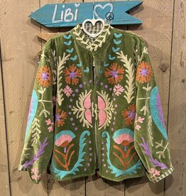 Suzani velvet jasje – groen pastel love