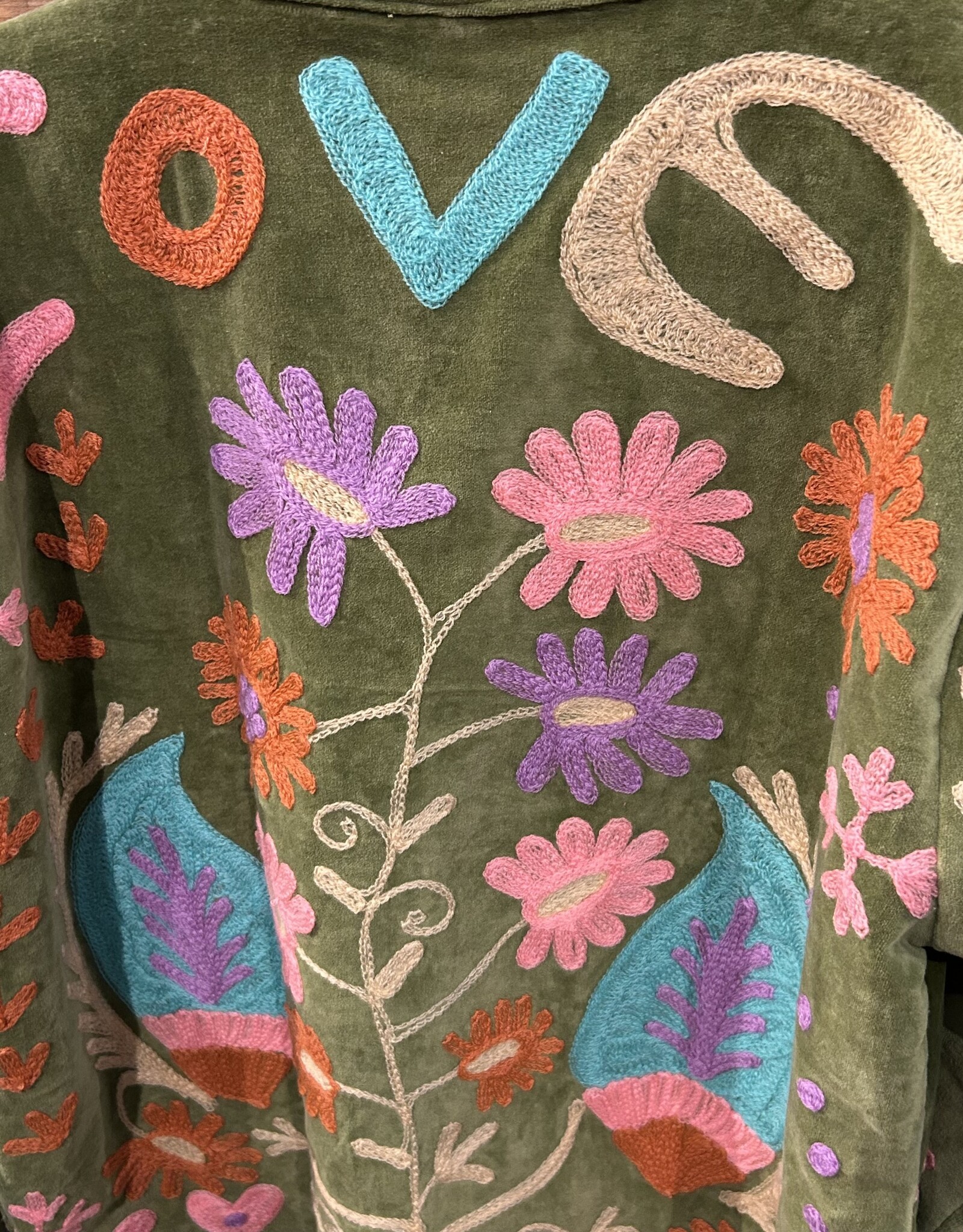 Suzani velvet jasje – groen pastel love