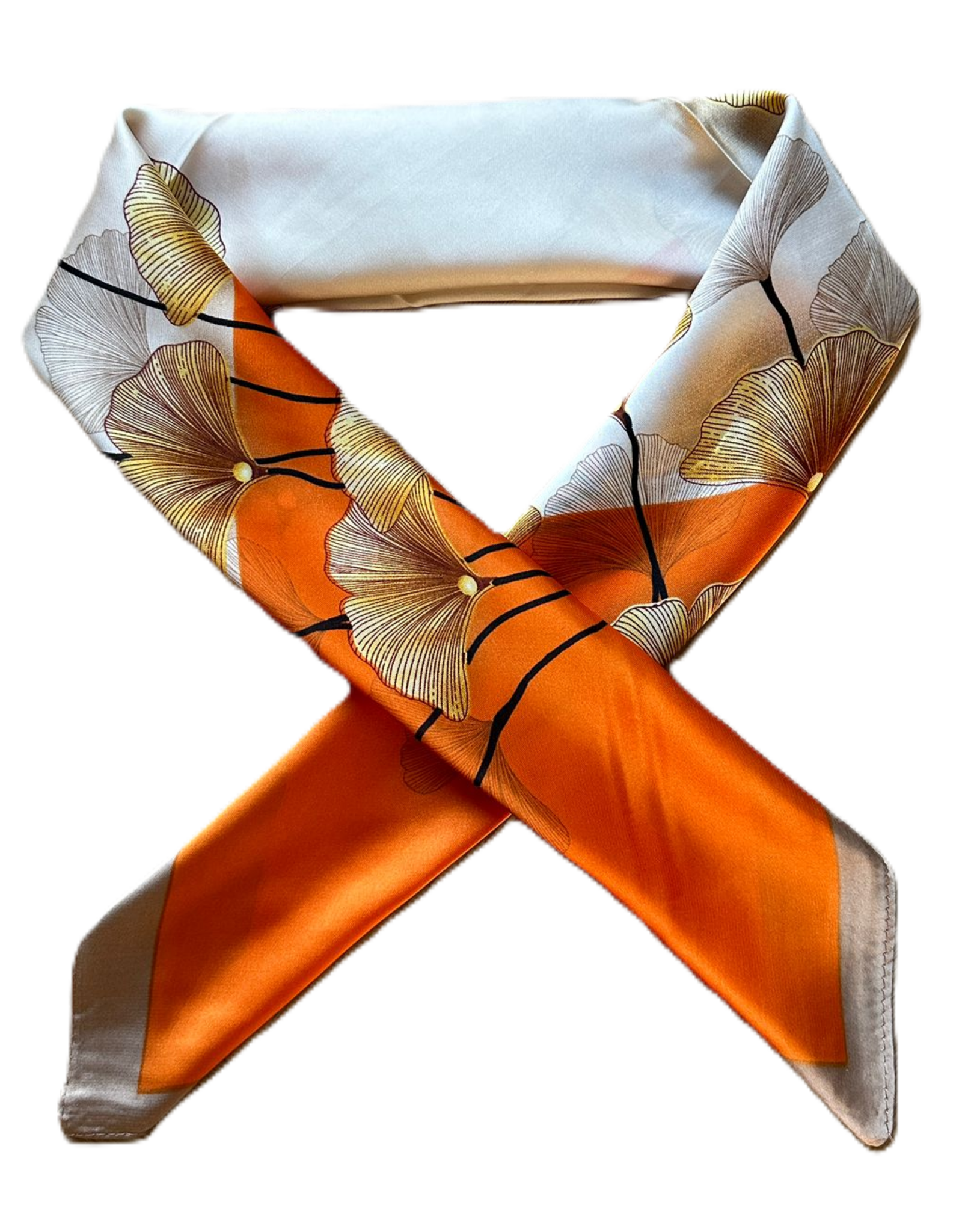 Sjaaltje bladeren - oranje