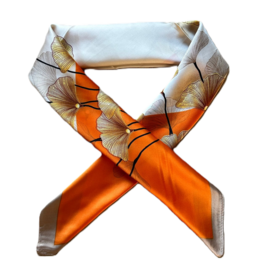 Sjaaltje bladeren - oranje