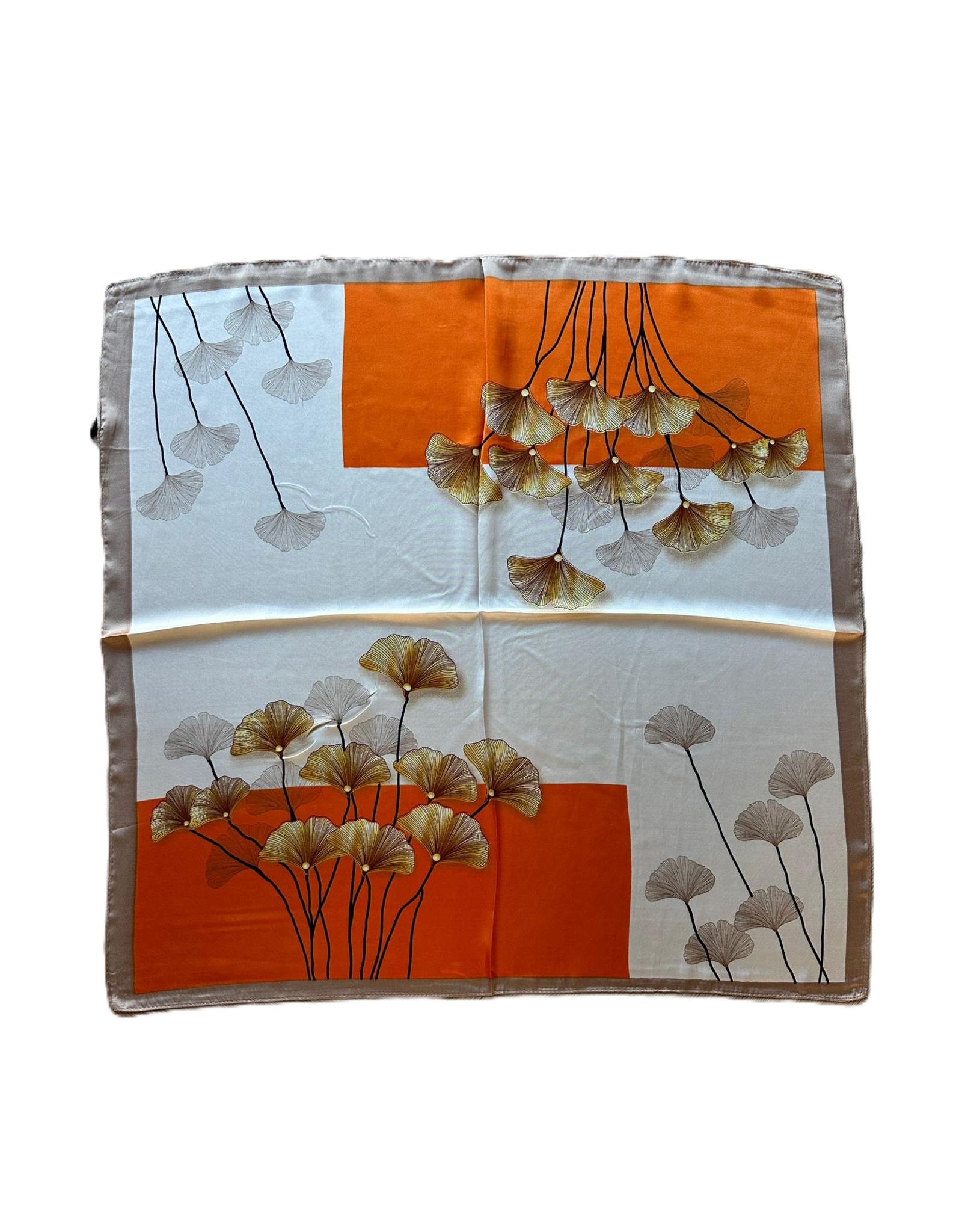 Sjaaltje bladeren - oranje