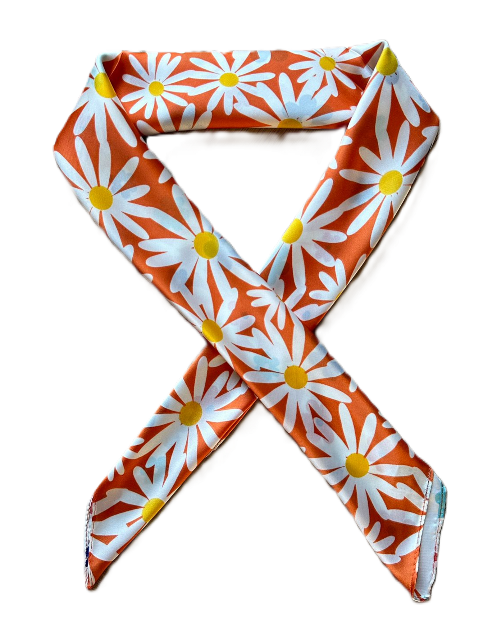 Sjaaltje madeliefjes - oranje