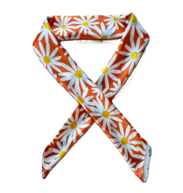 Sjaaltje madeliefjes - oranje