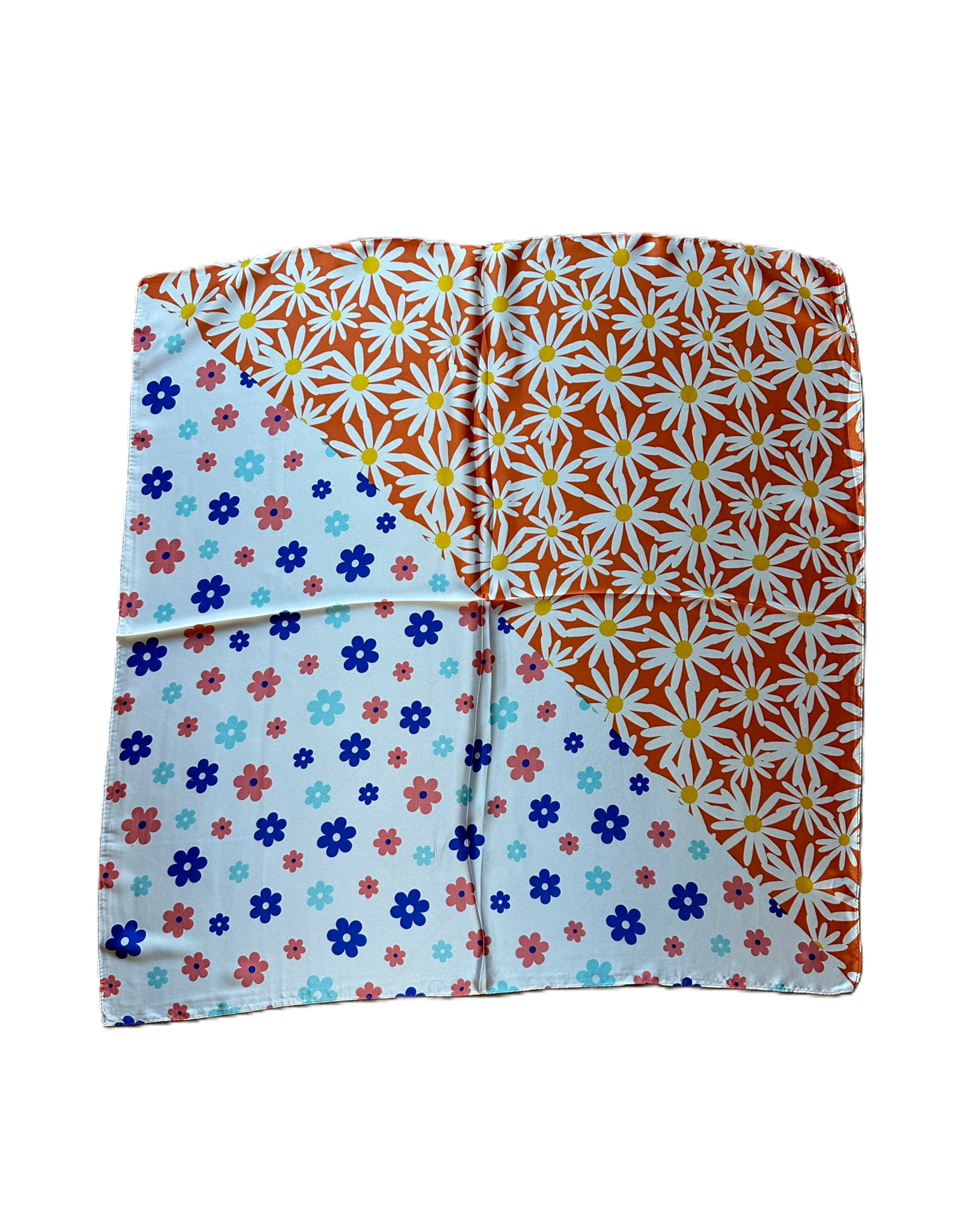 Sjaaltje madeliefjes - oranje