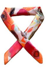 Sjaaltje grote bloemen - oranje