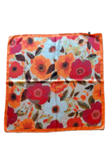 Sjaaltje grote bloemen - oranje