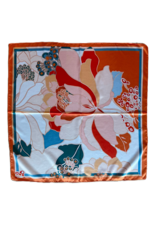 Sjaaltje bloemenprint - oranje