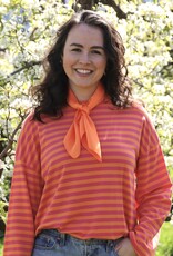 Gestreept shirt - roze/oranje