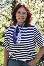 Gestreept t-shirt - blauw/wit