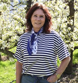 Gestreept t-shirt - blauw/wit